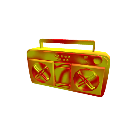 Gold boombox
