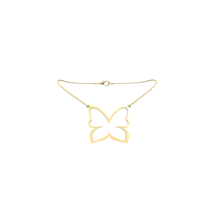 Butterfly Necklace Gold 3.0