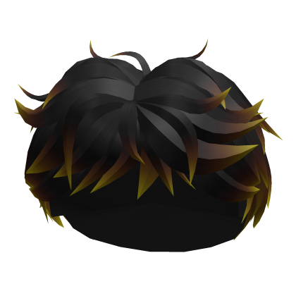 Gold Dipped Fluffy Boy Hair Roblox item