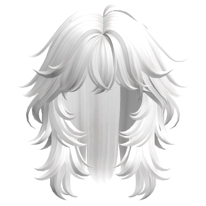 White Fluffy Wolf Cut