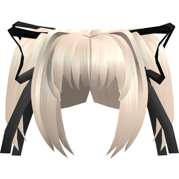 ˚꒰ moe 2000s anime blonde pigtails with ribbons┊✚
