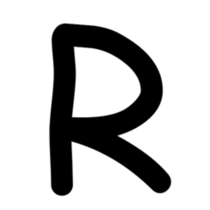 Letter "R" (Transparent) Roblox decal