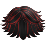 Boy's Red and Black Messy Hair
