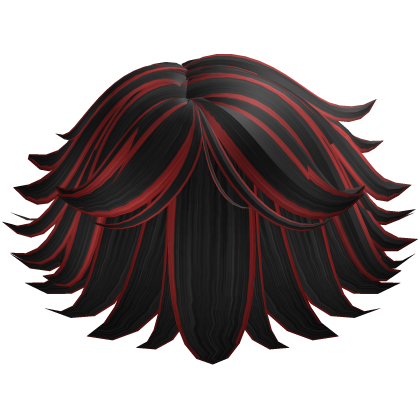 Boy's Red and Black Messy Hair Roblox item
