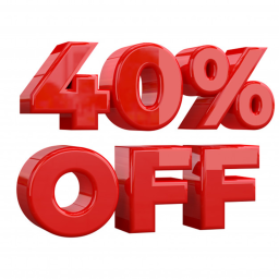 40% off all items!!!