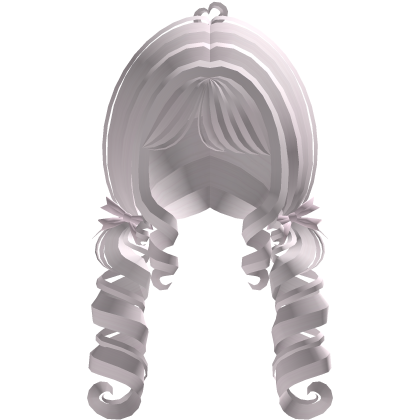 ♡ cute curly princess pigtails in baby pink Roblox item