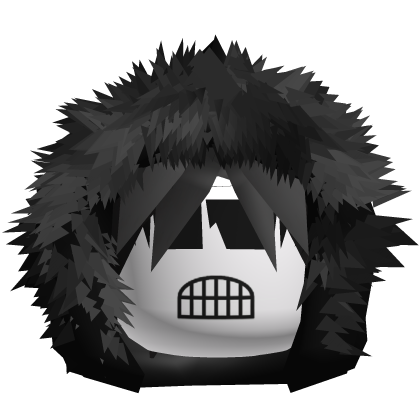 Dashie Black Hair Fur Hoodie+Glasses+D4shie Face Roblox item