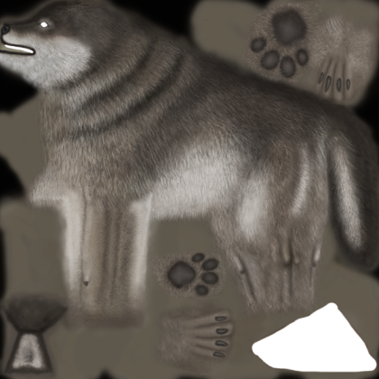 wolf-texture Roblox decal