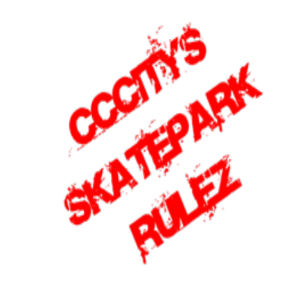 Graffiti [ Cccitys skatepark rulez ] Roblox decal