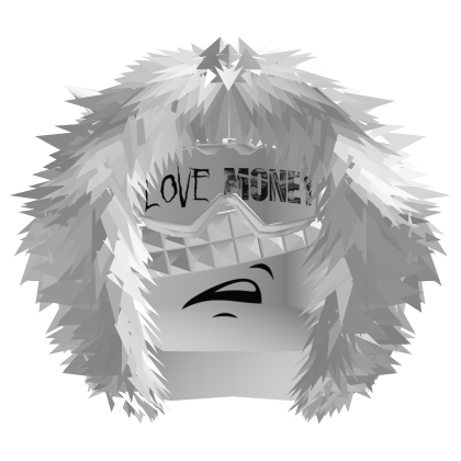 Dashie LoveMoney: White Hood & Spiky Glasses