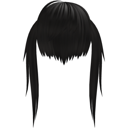 Dark brown alt vkei anime cute scene cut pigtails Roblox item