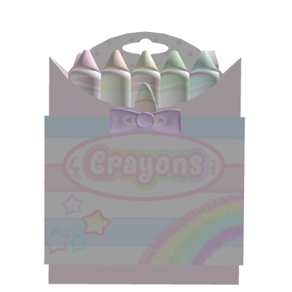 ♡ cutecore unicorn crayon backpack kawaii pastel 