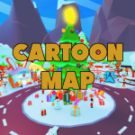 Christmas Cartoon Map
