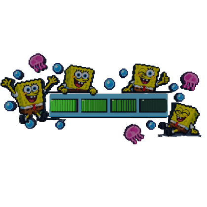 Spongebob 8-Bit HP Bar [ANIMATED] 💛
