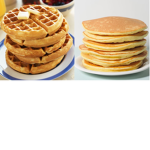Waffle’s and pancakes.