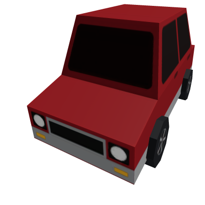 :Red Car: body retro lowpoly funny