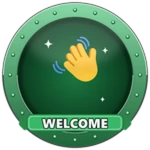 Welcome! Roblox badge thumbnail