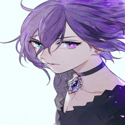 Purple Haired Anime Girl Roblox decal