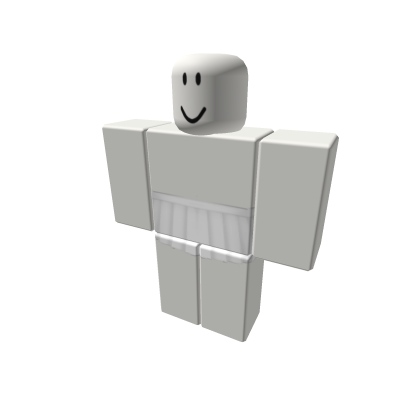 White pleated skirt roblox sale