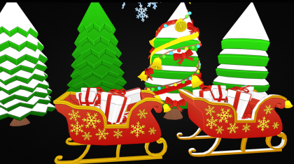 Roblox Winter Low-Poly Stylized Nature Assets preview 4