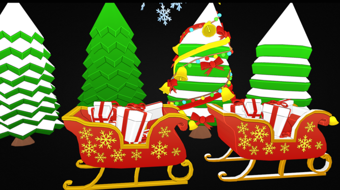 Roblox Winter Low-Poly Stylized Nature Assets preview 4