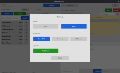 DataStore Editor preview 2