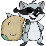 Raccoons Hag Out
