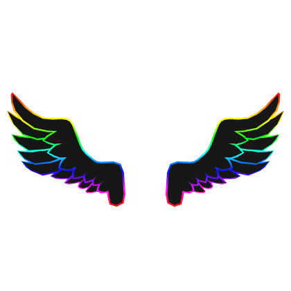 Cartoony Rainbow Wings Roblox item