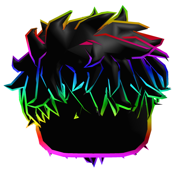 Rainbow Black Hair