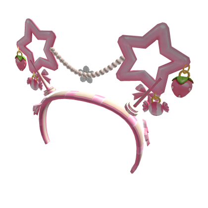 Pink Strawberry Star Diwali Headband
