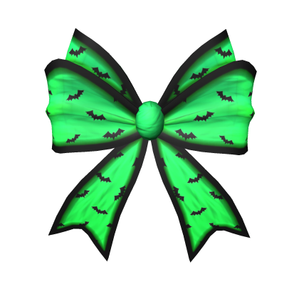 Green Halloween Hair Bow