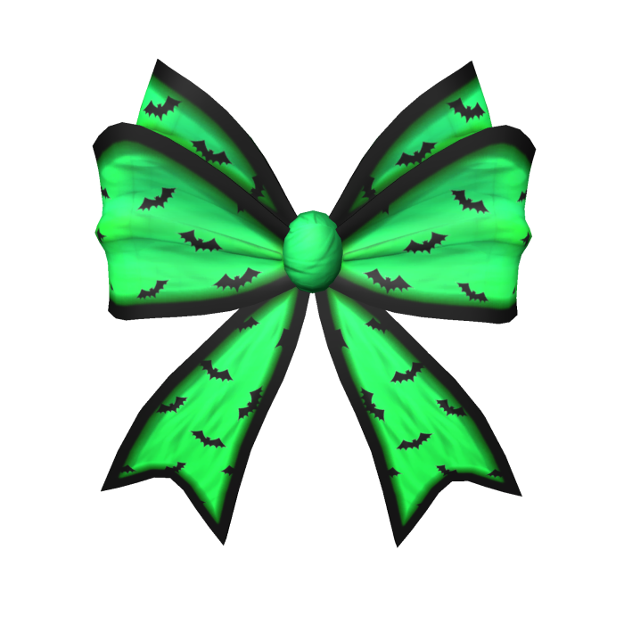 Green Halloween Hair Bow