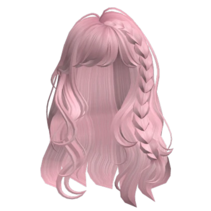 Braided Messy Waves (Pink) Roblox decal