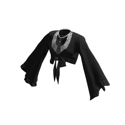 Black Flowy Lace Top