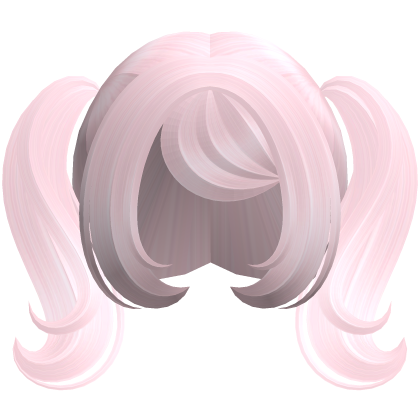 Cute Dolly Curly Pigtails (Pink) Roblox item