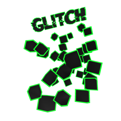 Green Corrupted Glitch Shoulder (Left) Roblox item