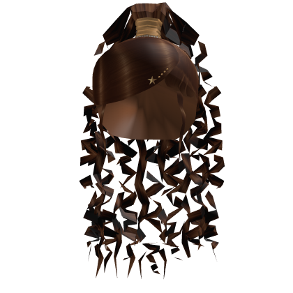 Curly Bun Scalp Hair In Dark Chocolate Brown Roblox item