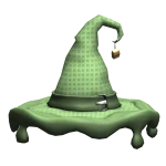 Pistachio Waffle Witches Hat