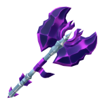 Silver Amethyst Titanic Axe