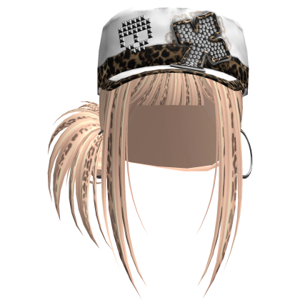 Gyaru Hair w/ Cap & Earrings