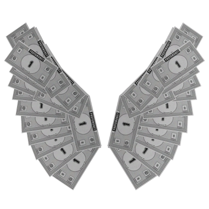 Play Money Wings - White $1 Cash Roblox item