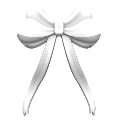 White Flowy Bow Roblox item