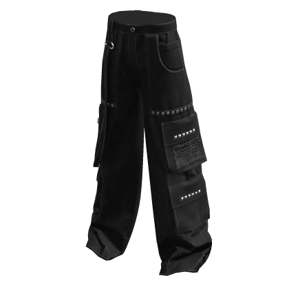 black y2k cargo pants thumbnail