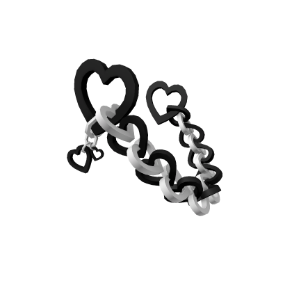 Black & White Heart Chain (3.0)