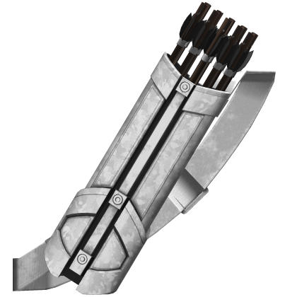 White Camo Tactical Quiver with Shoulder Strap