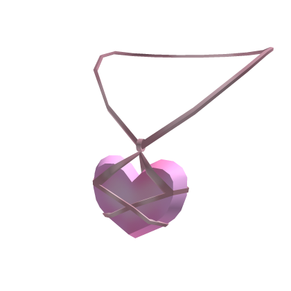 Pink Heart Knot Necklace