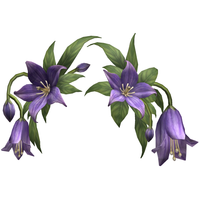 Purple Green Lily Flower Crown