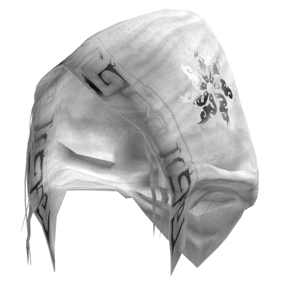 Gaian Sorcerer Distressed White Rune Hood