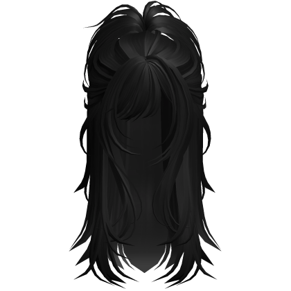 Wolfcut Spikey Half Up Black