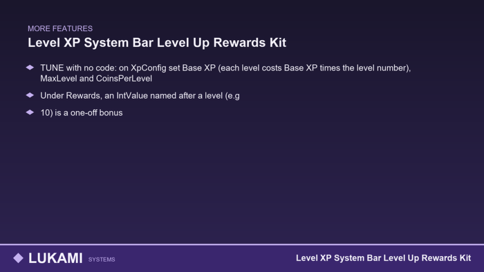 Level XP System Bar Level Up Rewards Kit preview 6